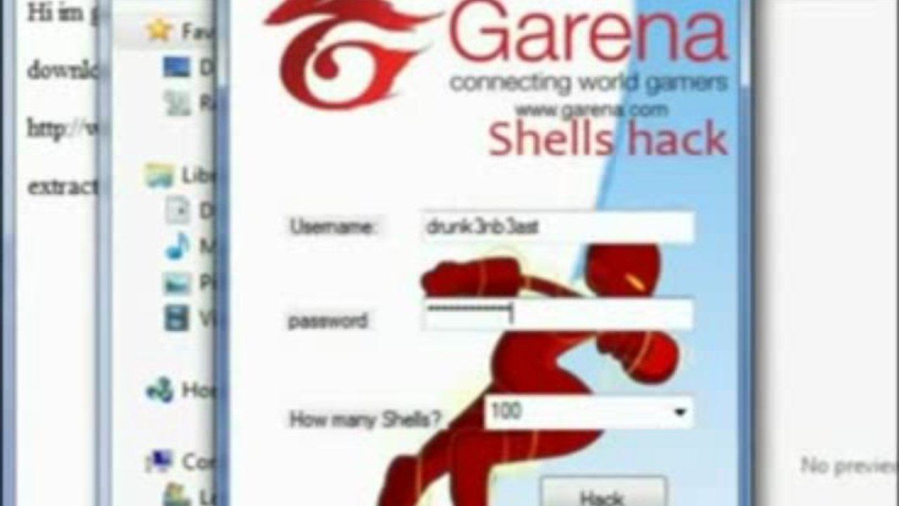 Free garena hack shells downloads free